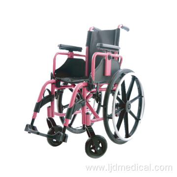 Economic Folding Manual Wheelchair with Chrome Frame